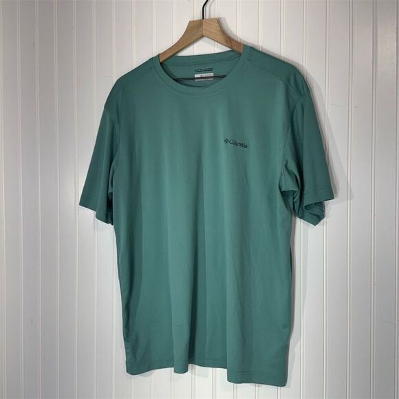Columbia Omni-Wick Green T-Shirt Mens XL Moisture Wicking Performance Tee Active - Picture 1 of 7